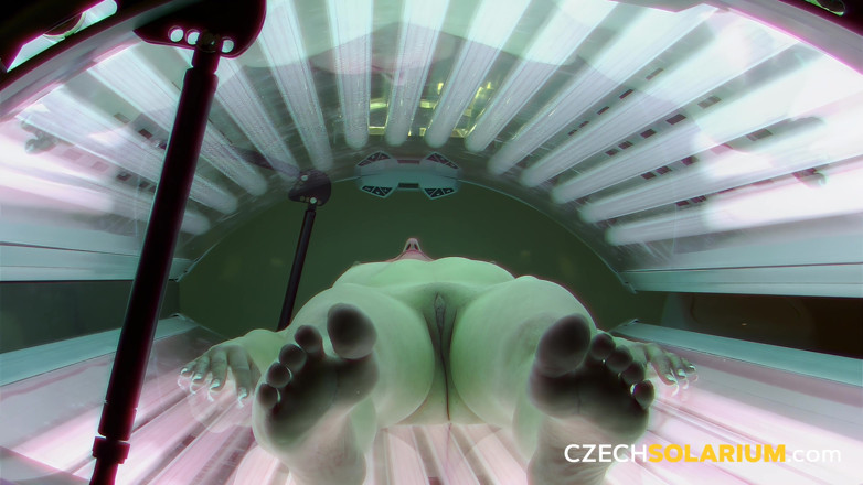 Czech Solarium: Czech Solarium 10: Shaved Pussy in Solarium, No Fucking Shame