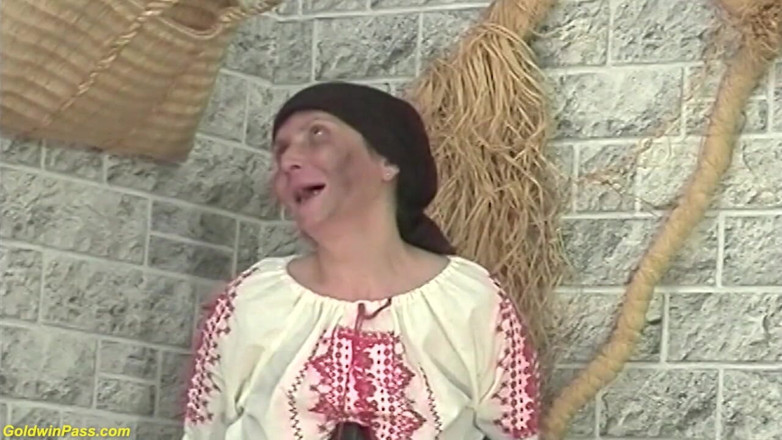 Crazy Old Moms: Crazy ugly 83 years old grandma needs rough