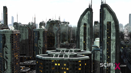 SciFi-X transgender: Sexo cyberpunk Caliente 3d futanari juega con una chica sexy esposada...
