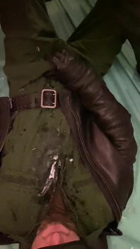 Russian Military Man Pissing on Kinky Policeman
