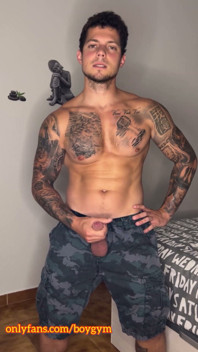My Big Military Cock Cums with No Touch