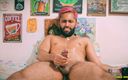 Camilo Brown: Velký neobřezaný penis latino Edging s olejem a automatickým masturbátorem,...