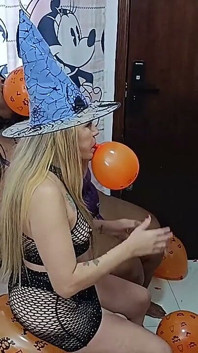 Die frechen Hexen lieben Luftballons