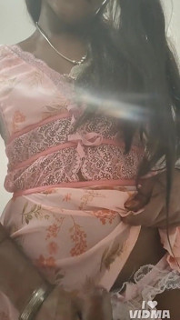 Indian Sissy Crossdresser Strocking and Sucking Big Cocl