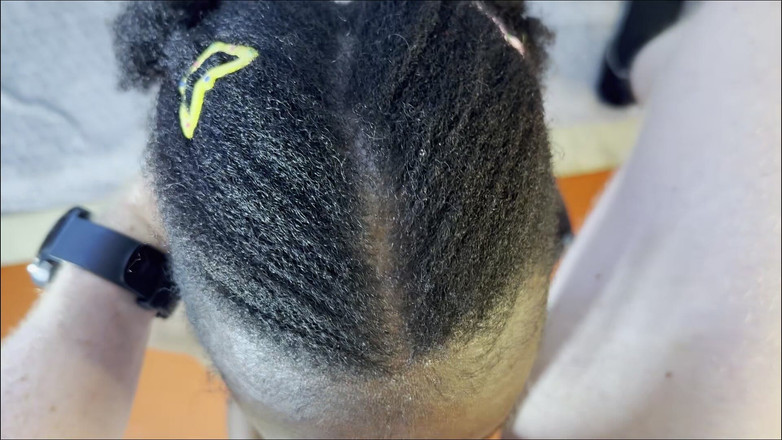 Missblackreey: Černá dívka ošukaná do obličeje bílým tátou - obrovská nálož obličeje