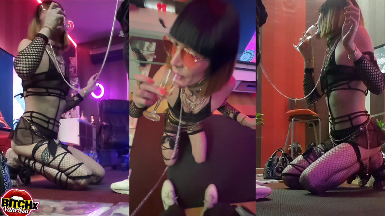 VaneSsa BiTCHx: Sexuální otrokyně, submisivní před krásným penisem při sexu do obličeje...