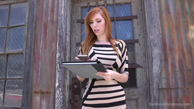 Hardcore Gangbang by Kink: All Natural Redhead Lauren Phillips Dominated: Double Anal Gang Bang!