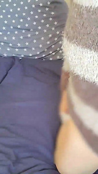 Married Woman Masturbating on the Bed