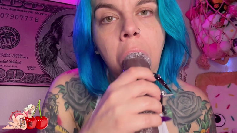 CherryBombBomb: Islak asmr derin gırtlağına kadar tüküren fahişe