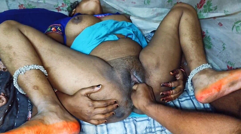 Sumang studio: Brother-in-law put his hand in sister-in-law's smooth pussy and took...