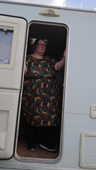 SSBBW Ladybrads Vs Caravan Door