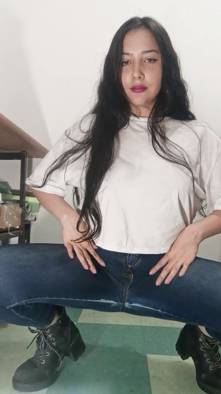 Golden domme: Modelleren van versleten spijkerbroek