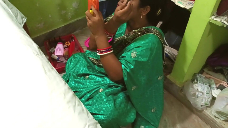 Popmini: Sexy supriya bhabhi heißer blowjob hinter der kulissen beim make-up...