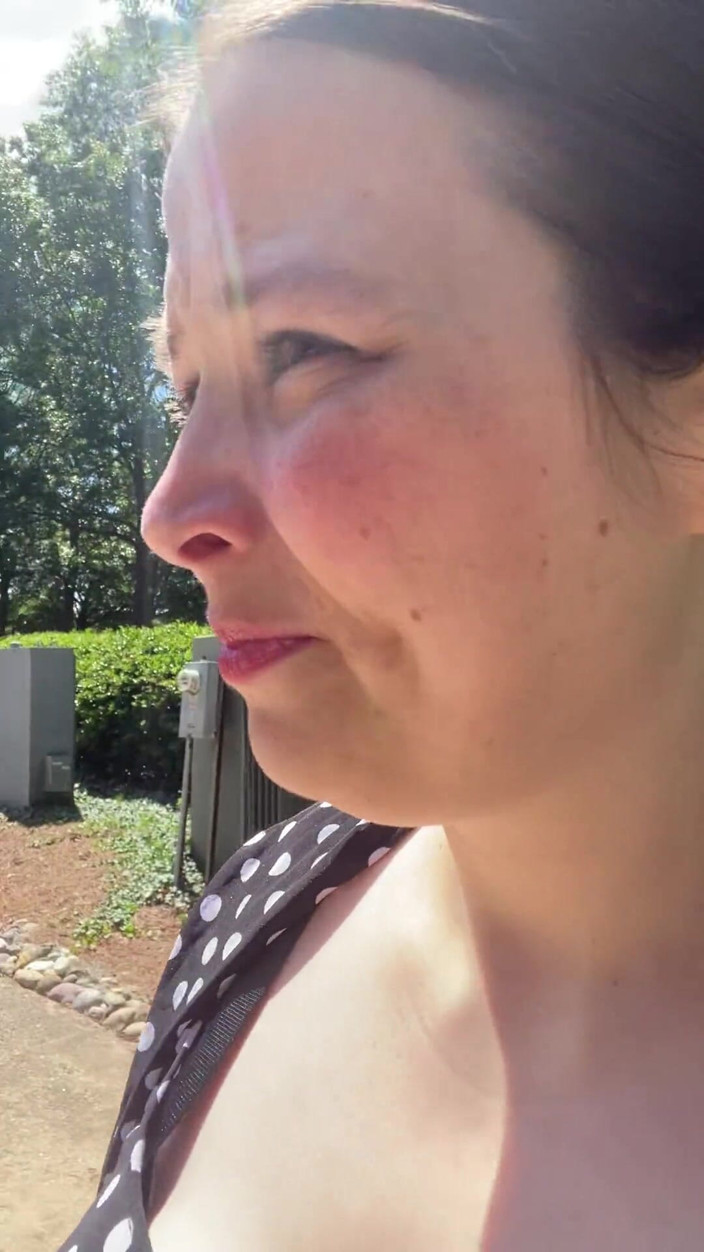 MissChrystalline: Public Outdoor Msturbation Until I Move It Inside