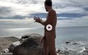 BLESHWORLD: Tim Blesh Wielki wytrysk na zewnątrz na plaży dla nudystów