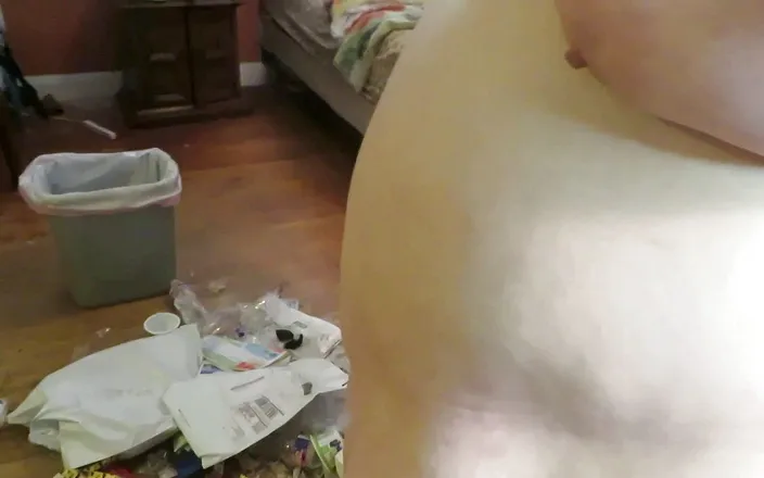 BBW nurse Vicki adventures with friends: Sweeping and picking up trash with my ass in your...