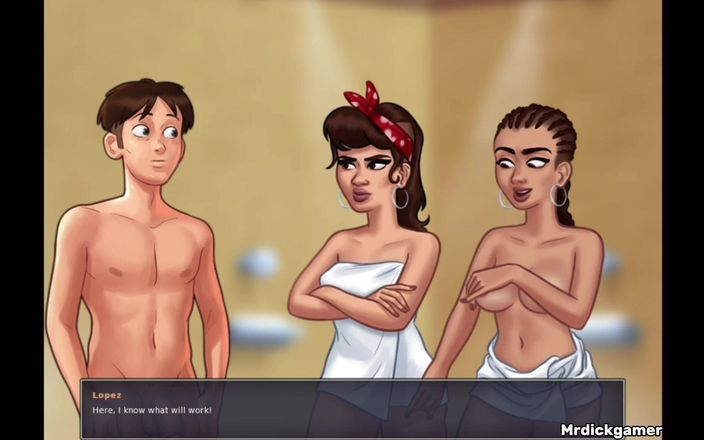 Hornysexes: Summertime saga Anon heeft een leuke tijd met de vriendin...