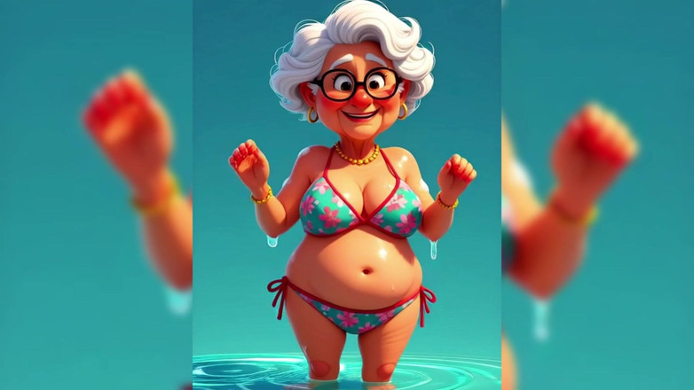 AI Porn: Pasticcio appiccicoso di animazione della nonna
