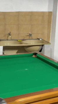 Sr Carmona and Victor Ferraz Playing Naked Billiards