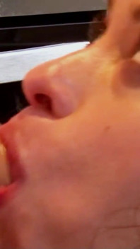 Her stepsister is visiting with her boyfriend - She uses the moment when she is alone with him