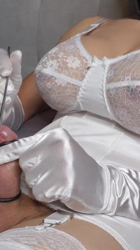 BDSM đồ lót màu trắng