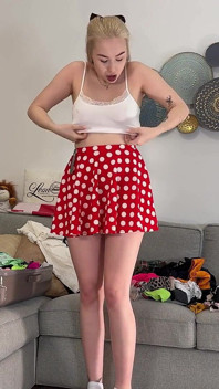 Amazingly Beautiful Hot Blonde College Girl Comes for a Fashion Shooting Turns Into Softcore Erotica with Lingerie Try on Haul