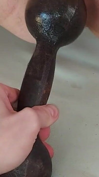 Üvey kız kardeş Dumbbells'i sikiyor