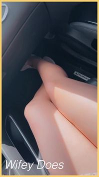 Compilation - Wifey Flashing Her Tits in the Car