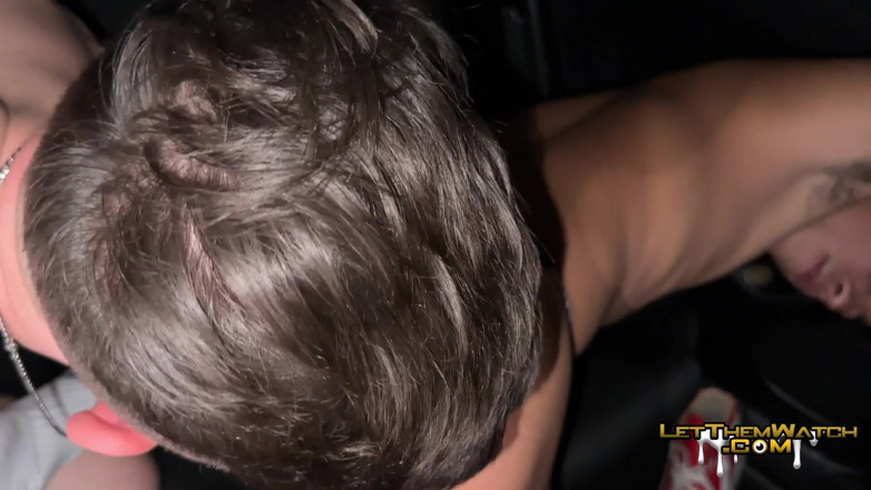 Let them watch: Tiny Twink Fucked Breed Me in the Backseat!
