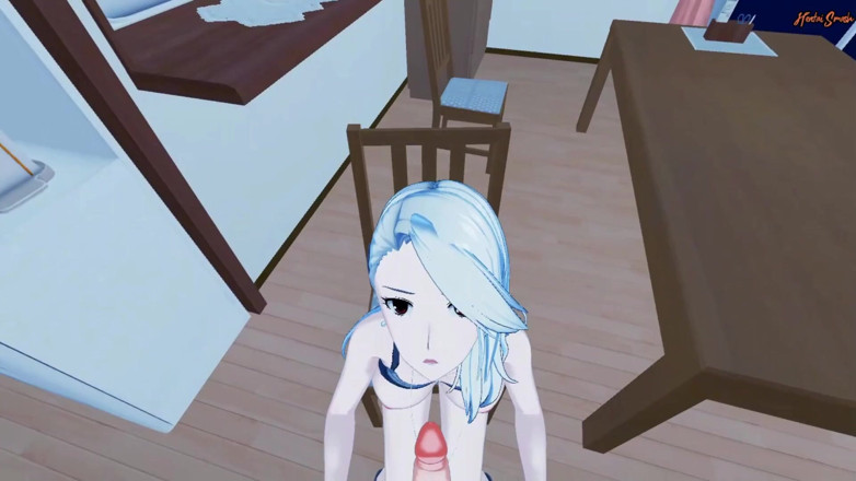 Hentai Smash: Sae Niijima deepthroats your cock and swallows a load of...