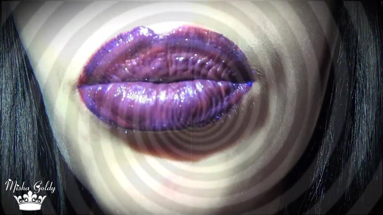 Goddess Misha Goldy: My Purple Magic Lips Making You Crazy