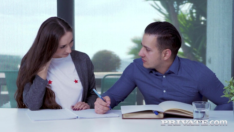 Private.com: Aruna Aghora is learning French with her hot teacher Anthony...