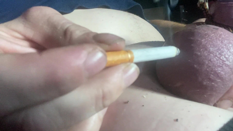 No limit cbt slave: Extreme cock tormenting with sigaret