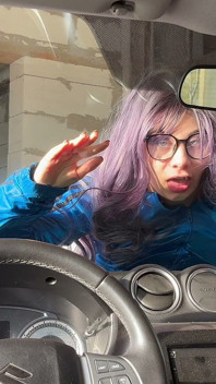 I Make Silly Faces at My Car I Press My Face, My Mouth, and My Tongue Against the Glass Window, and Then I Make Silly Faces.
