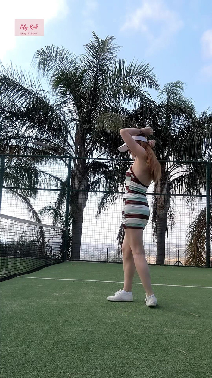 Lily kink: POV Dirty Talking Face Sitting Tennis Court MILF Slut