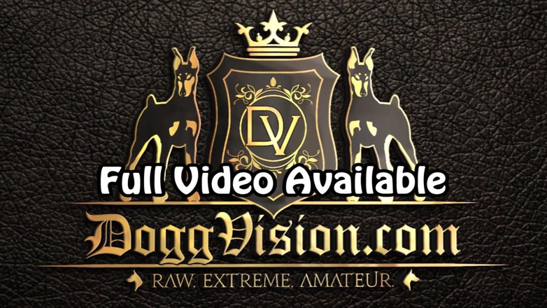 DoggVision: Husband watches wife give sloppy blowjob