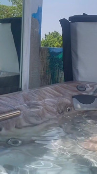 Artemisia Love Playing with Her Horny Pussy in the Outdoor Jacuzzi