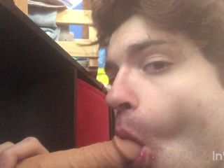 Niko Springs: My Hot Twink Throat Loves Gagging on Huge Dildos