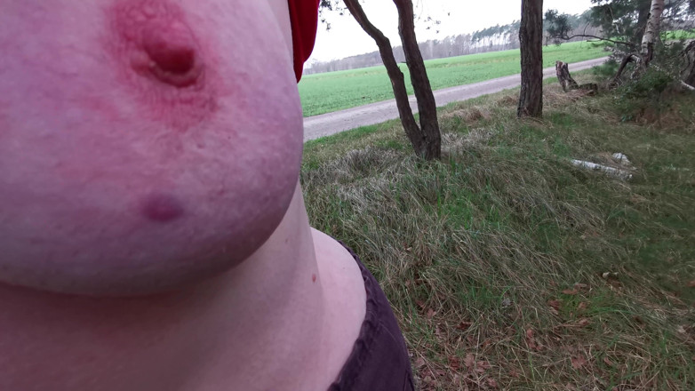 Bouncy Tits Action: Plesnindu-l pe porcul gol în pădure