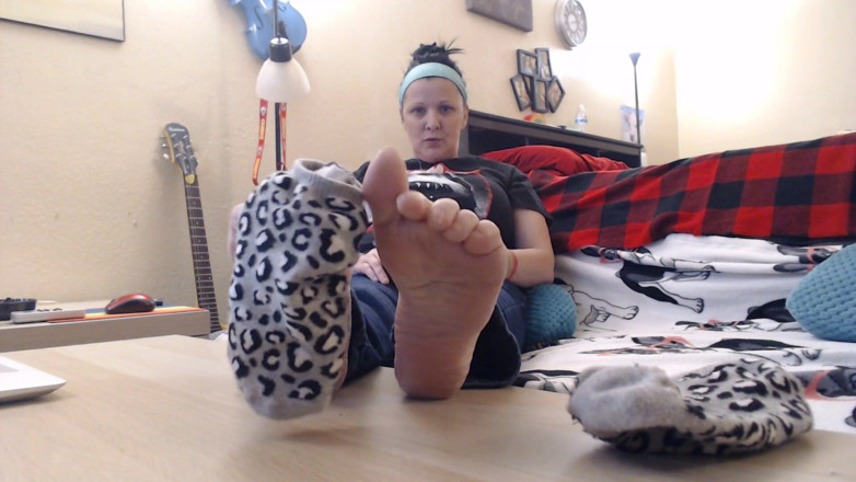Abby Anna: Socks wrinkled soles long toenails