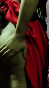 Schöne indische tante doggystyle-sex