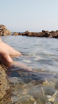 Seaside Wank on Sardegna