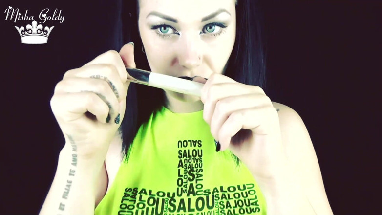 Goddess Misha Goldy: ASMR! Sounds of cosmetics