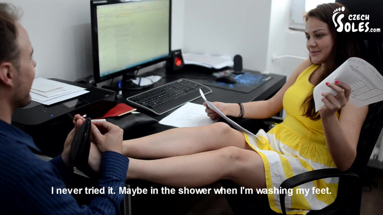 Czech Soles - foot fetish content: Hot office foot worship 2