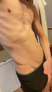 Skinny Boy Masturbates and Squirts Cum