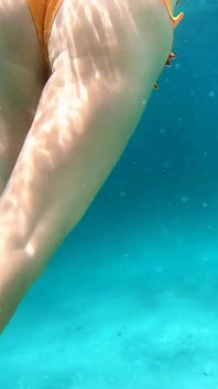 Snorkel Slut in Paradise - Underwater Flash & Naughty Tease