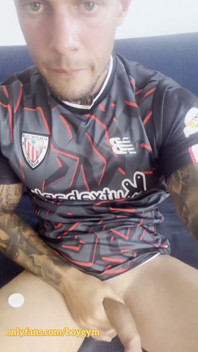 My Big Cock in Football Player Outfit