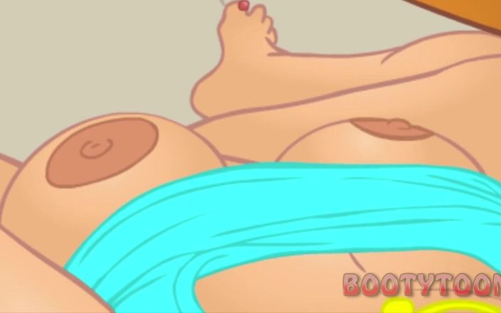 Back Alley Toonz: Grueso culo culona Angel Divine, interracial anal, dibujos animados