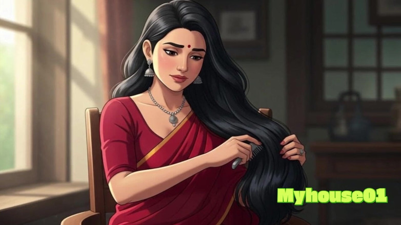 My house for adult: baathroom ke pharsh par bhaavnaatmak sauteli bahan ke saath seks