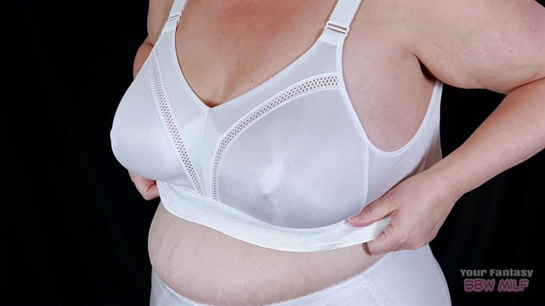 BBW_Wife: Retro Granny Panties and Bra - My Mature MILF Hairy Cunt...